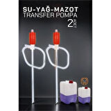  Sıvı Transfer Pompası 2 ADET Su Yağ Mazot