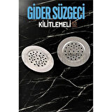ModaCar Kilitlenebilir Metal Lavabo Evye Süzgeci 2 ADET
