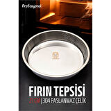 ModaCar Çelik Fırın Tepsisi 21 cm 304 Paslanmaz Çelik