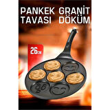 ModaCar Pankek Tavası Granit Döküm Emoji