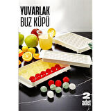 ModaCar Buz Kalıbı YUVARLAK İçecek Buz Kalıbı - Mutfak Buz Kalıbı Kolay Çıkarılır Buz Kalıbı 2 ADET