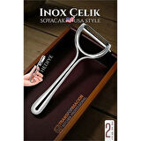 Modacar Inox Soyacak - Sebze Soyacağı - Kabak Dolma Oyacağı 2 li SET