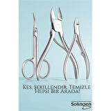 3’lü Paslanmaz Manikür Seti – Tırnak Makası, Et Pens, Kavisli Makas | Evde Profesyonel Bakım