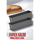 ModaCar Teflon Ekmek Pişirme Kalıbı Baton Pasta Kalıbı 31 CM 2 adet