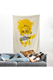 Jean-Michel Basquiat - Sarı Saçlı İsimsiz Duvar Örtüsü-7440