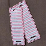 Uretti - Emine 9106 - 6378 El Örgüsü Çift Renkli 2’li Banyo Lifleri - Pembe