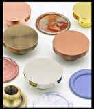 Boş Mum Mühür Pirinç Damga Başlığı Yuvarlak 25mm Bronz