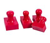 Mühür Kauçuk Alaşım Kırmızı Kaşe Dikdörtgen 60x30mm