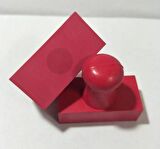 Mühür Kauçuk Alaşım Kırmızı Kaşe Dikdörtgen 20x30mm