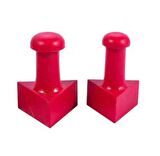 Mühür Kauçuk Alaşım Kırmızı Kaşe Üçgen 30x30mm