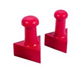 Mühür Kauçuk Alaşım Kırmızı Kaşe Üçgen 30x30mm