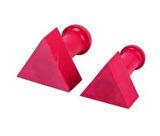 Mühür Kauçuk Alaşım Kırmızı Kaşe Üçgen 30x30mm