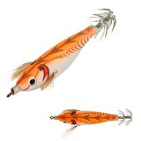 PROFISHER Kalamar Sahtesi 10cm Orange Elbiseli Fosforlu Sert Yem