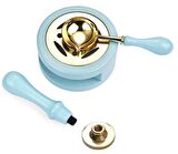 Davetiye Mum Mühürü Uygulama Seti Mavi Renk 870 With Love