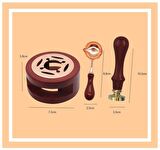 Davetiye Mum Mühürü Uygulama Seti Kahverengi 661 Yüzükler