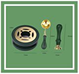 Davetiye Mum Mühürü Uygulama Seti Leylak Renk 1139 Yonca