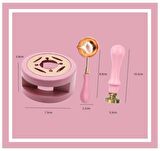 Davetiye Mum Mühürü Uygulama Seti Yavruağzı Renk 355 Dal Yaprak