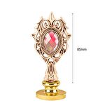Kraliyet Pembe Taşlı Döküm Metal Mum Mühürü Sapı Rose Gold 
