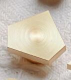 Boş Mum Mühür Pirinç Damga Kafası Diamond Şekil 25.2x29.5mm Gold