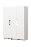 Erzak Dolabı 3 Kapaklı 180 cm Çok Amaçlı Banyo Kiler Dolabı Beyaz