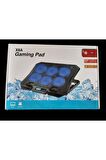 X6A Gaming Pad 6 Fanlı Notebook Laptop Soğutucu Fan Mavi Led Işıklı Dizüstü Bilgisayar Standı Stant