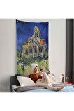 Vincent van Gogh Auvers'deki Kilise Duvar Örtüsü-7445