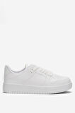Unisex Bağcıklı Spor Sneaker Ayakkabı BEYAZ - BEYAZ
