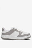 Unisex Bağcıklı Spor Sneaker Ayakkabı BEYAZ - GRİ