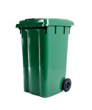 Omnipazar SY-6510 Tekerlekli Kapaklı Plastik Çöp Konteyneri 240 lt 
