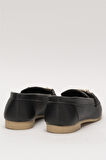 Kadın Babet Toka Detaylı Şık Rahat Günlük Ayakkabı SİYAH