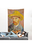 Vincent van Gogh - Hasır Şapkalı Otoportre Duvar Örtüsü-7449