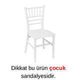 Sağm Pstik Mandel Trend Çocuk Sandalyesi Beyaz