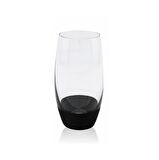 Wanelli Wn1176 Ballet Siyah Meşrubat Bardak 6 Lı 550 Ml