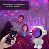 UpWay Astronot Bluetooth Hoparlör Galaxy Projektör Yıldız Kumandalı Gece Lambası