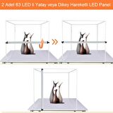 TriLine 80x80CM Profesyonel Stüdyo Led Işıklı Ürün Fotoğraf Çekim Çadırı
