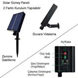 UpWay Güneş Enerjili Solar Aydınlatma RGB 10 Metre Silikonlu Şerit LED Ev Bahçe Süsleme Dekor