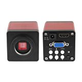 TriLine 13MP HD 60F/S Endüstriyel Mikroskop Kamera 130XC Montaj Lensi 56 LED Halka Işık