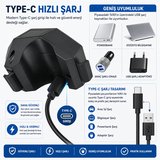 TriLine 120 dB USB Şarjlı Bisiklet Kornası Alarm Zili Anti Hırsızlık Elektrikli Korna Scooter