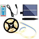 UpWay Güneş Enerjili Solar Aydınlatma RGB 3 Metre Silikonlu Şerit LED Ev Bahçe Süsleme Dekor