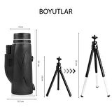 UpWay 80X100 Yüksek Çözünürlüklü Monoküler Teleskop Düşük Gece Görüşlü Monoküler Dürbün