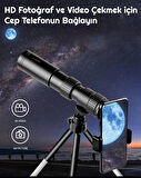 TriLine 10-300x40mm Zoom Monoküler Teleskop Taşınabilir Su Geçirmez Dürbün