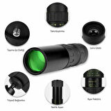 TriLine 10-300x40mm Zoom Monoküler Teleskop Taşınabilir Su Geçirmez Dürbün