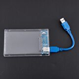 TriLine Şeffaf 2.5" Sata SSD Usb 3.0 Harici Slim Harddisk Kutusu