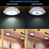UpWay Kumandalı Dolap Tezgah Üstü Parlaklık Ayarlanabilir COB LED Gece Lambası-3’lü Paket