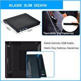 HyMark USB 3.0 Taşınabilir CD DVD Yazıcı Okuyucu Windows Mac Dizüstü Masaüstü Bilgisayar