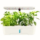 HyMark Hidroponik Topraksız 12 Bölmeli Bitki Yetiştirme Kiti 3 Mod 139 LED Tam Spekturumlu Bahçe Kiti