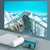 TriLine P62 Full HD Destekli Wifi & iOS & Android Cep Tel Yansıtma Mini Projeksiyon Cihazı