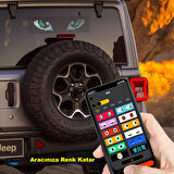 HyMark 35x10cm Programlanabilir LED Matrix Kayan Yazı 20x64 Pixel Emoji Tabela Araba Bluetooth APP Kontrol