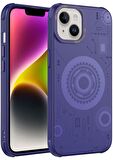 Apple iPhone 14 Plus Kılıf Wireless Şarj Özellikli Kenarları Antişok Desenli Hot Kapak