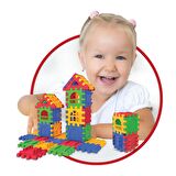 Eğitici ve Eğlenceli Oyuncak Puzzle City 64 Parça - 3D Yapı ve Tasarım Blok Yapboz